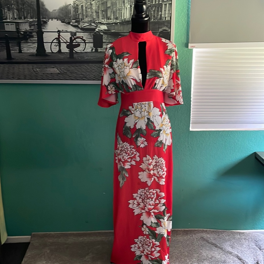 Maxi backless low cut size 12 summer dress